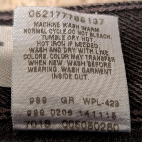 Classic Black Men's Straight Jeans - Picture 5 of 5